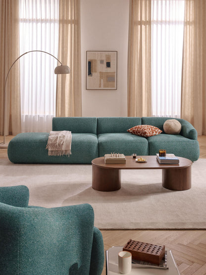 Simpales Sofia Bouclé Chaise (2-Seater), Modular