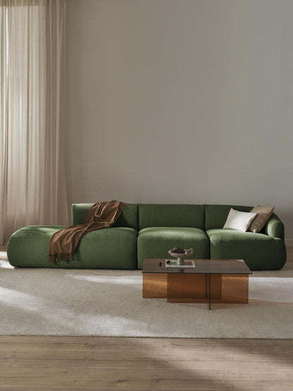 Simpales Sofia Bouclé Chaise (2-Seater), Modular