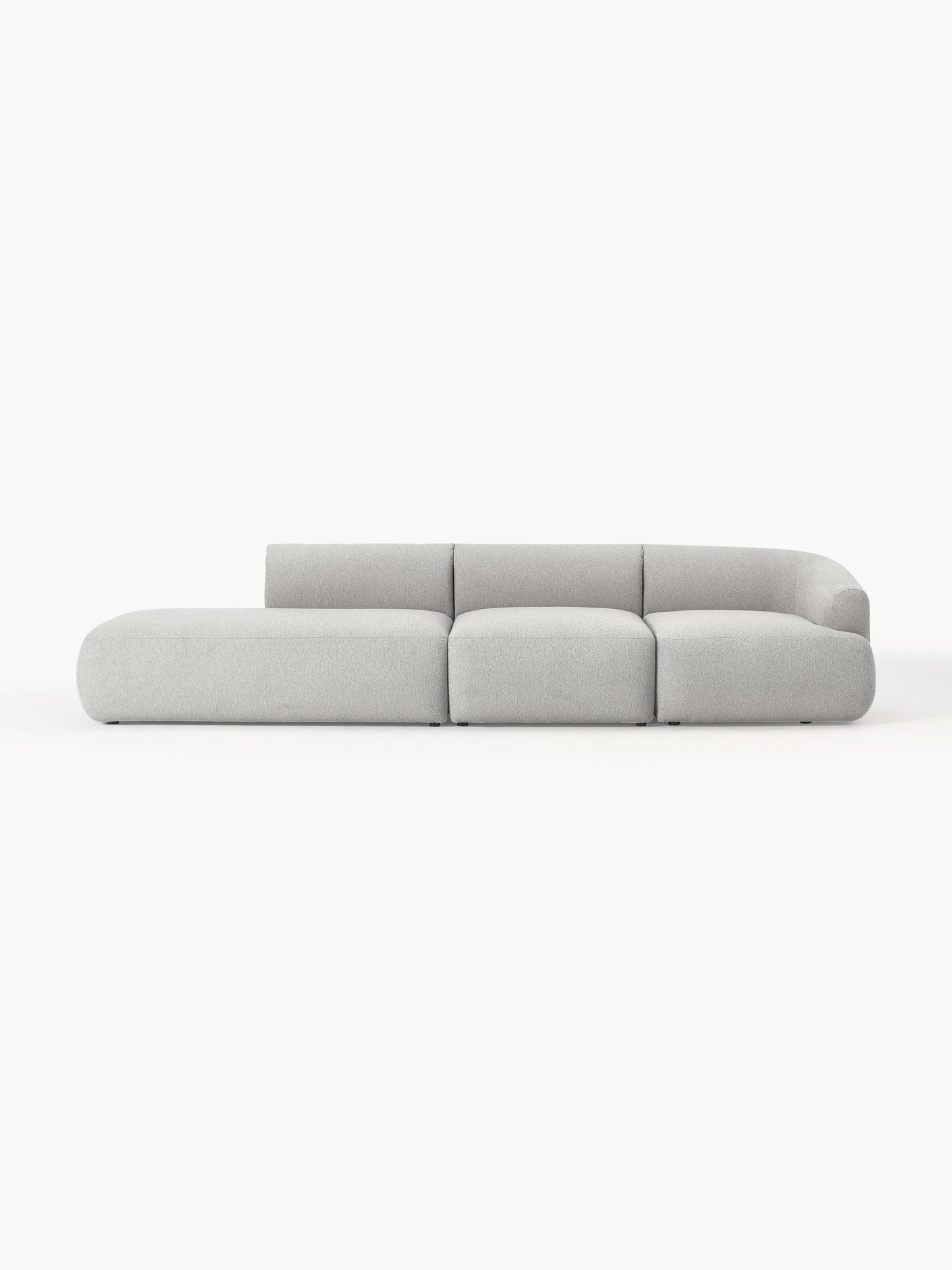 Simpales Sofia Bouclé Chaise (2-Seater), Modular
