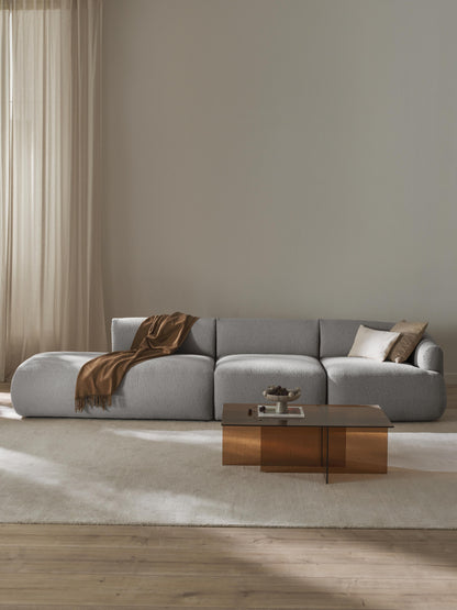 Simpales Sofia Bouclé Chaise (2-Seater), Modular