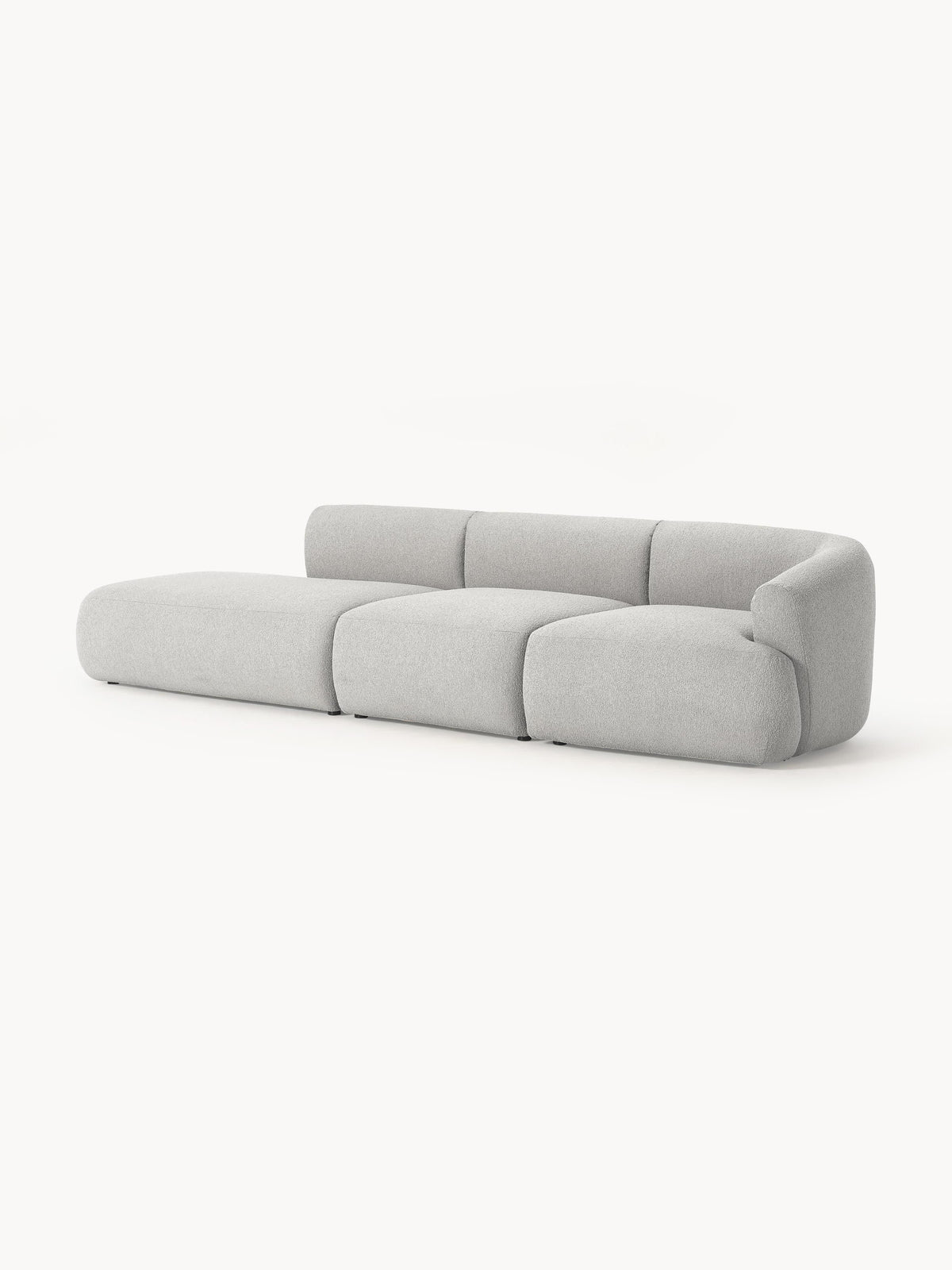 Simpales Sofia Bouclé Chaise (2-Seater), Modular