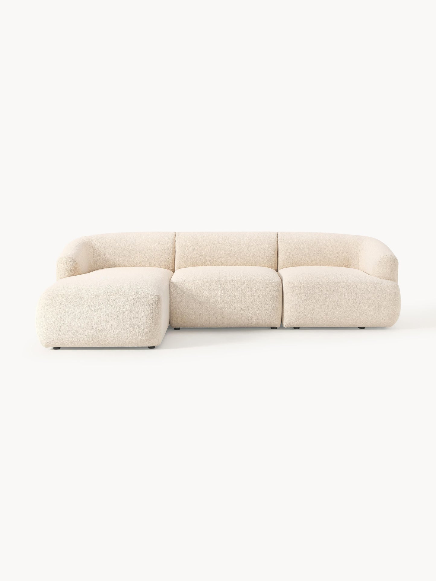 Simpales Sofia Bouclé Modular Corner Sofa, 3-Seater