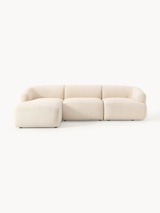 Simpales Sofia Bouclé Modular Corner Sofa, 3-Seater