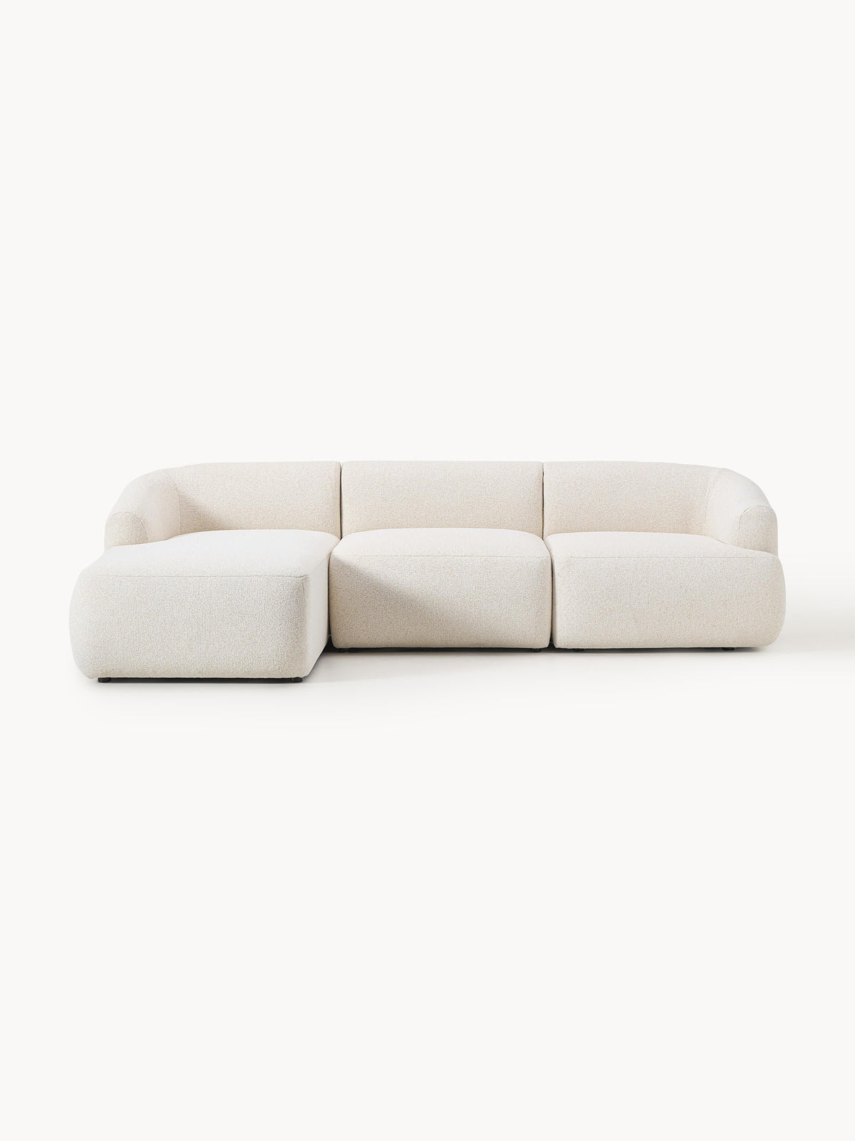 Simpales Sofia Bouclé Modular Corner Sofa, 3-Seater
