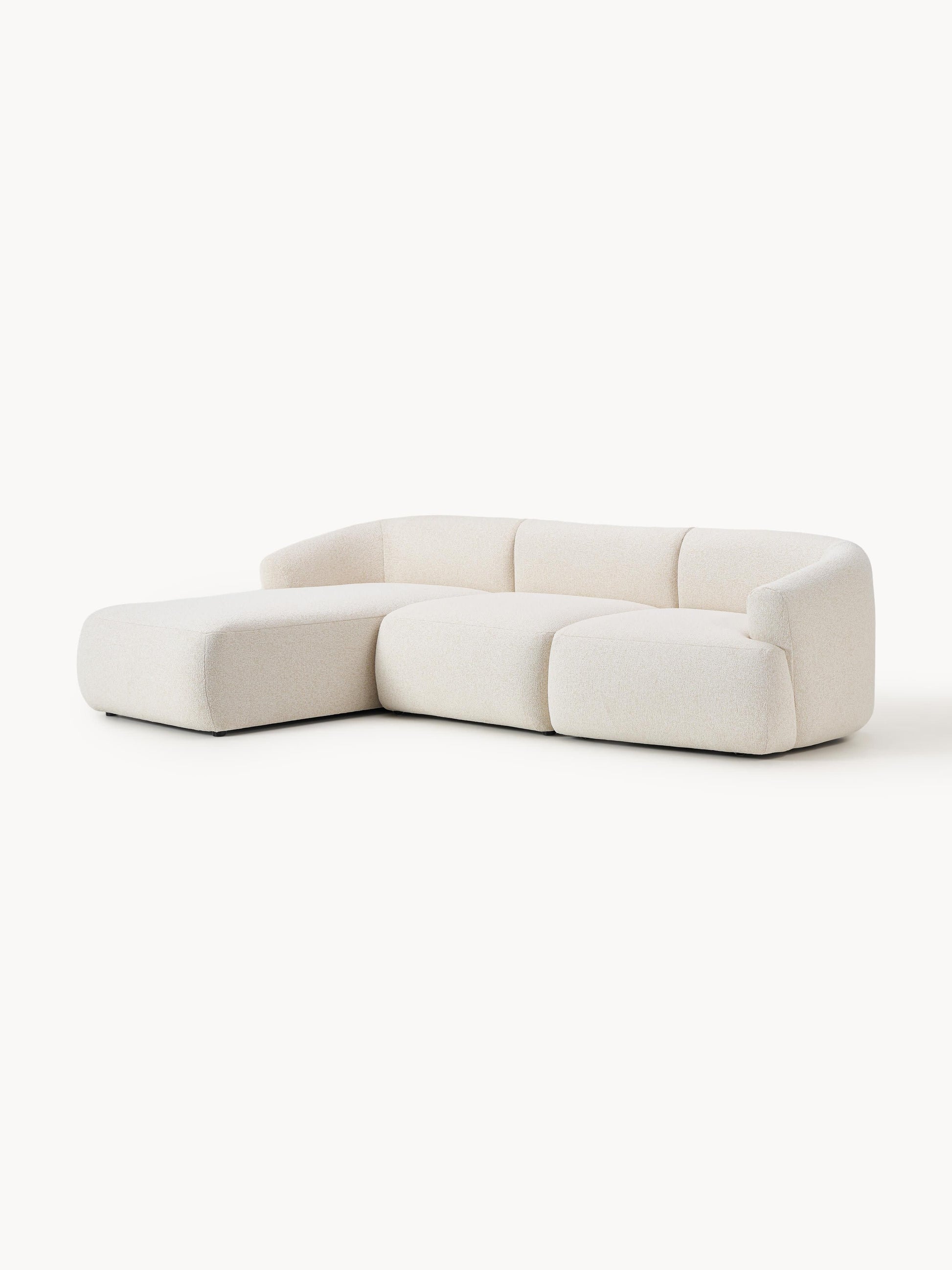 Simpales Sofia Bouclé Modular Corner Sofa, 3-Seater
