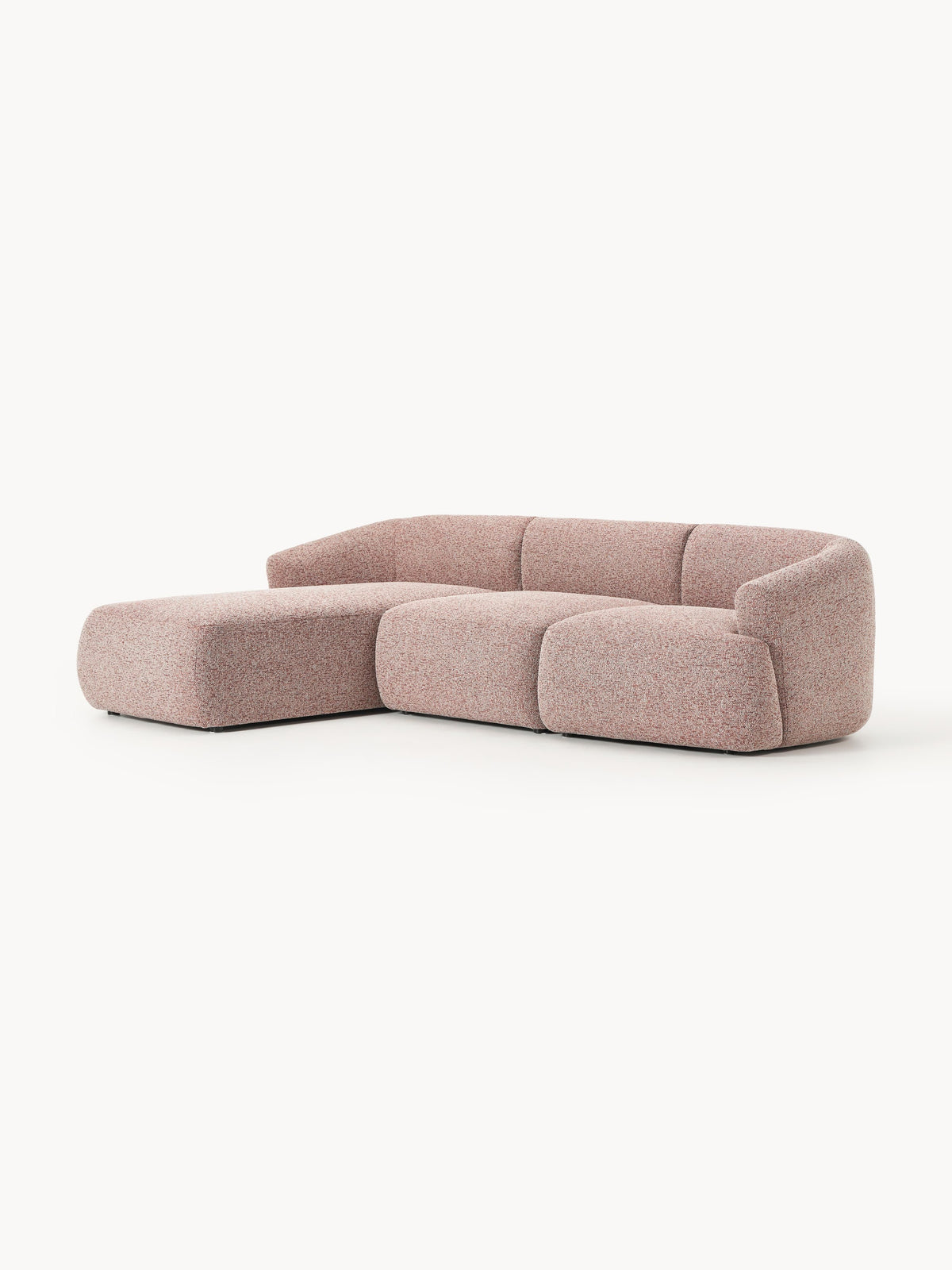 Simpales Sofia Bouclé Modular Corner Sofa, 3-Seater