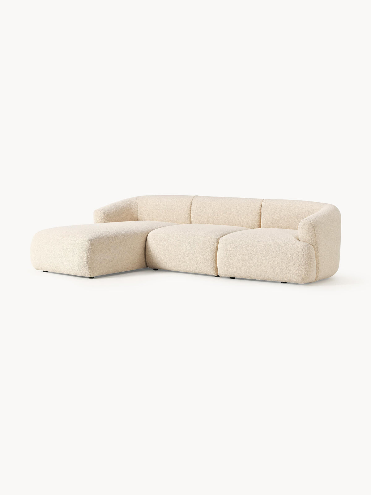 Simpales Sofia Bouclé Modular Corner Sofa, 3-Seater