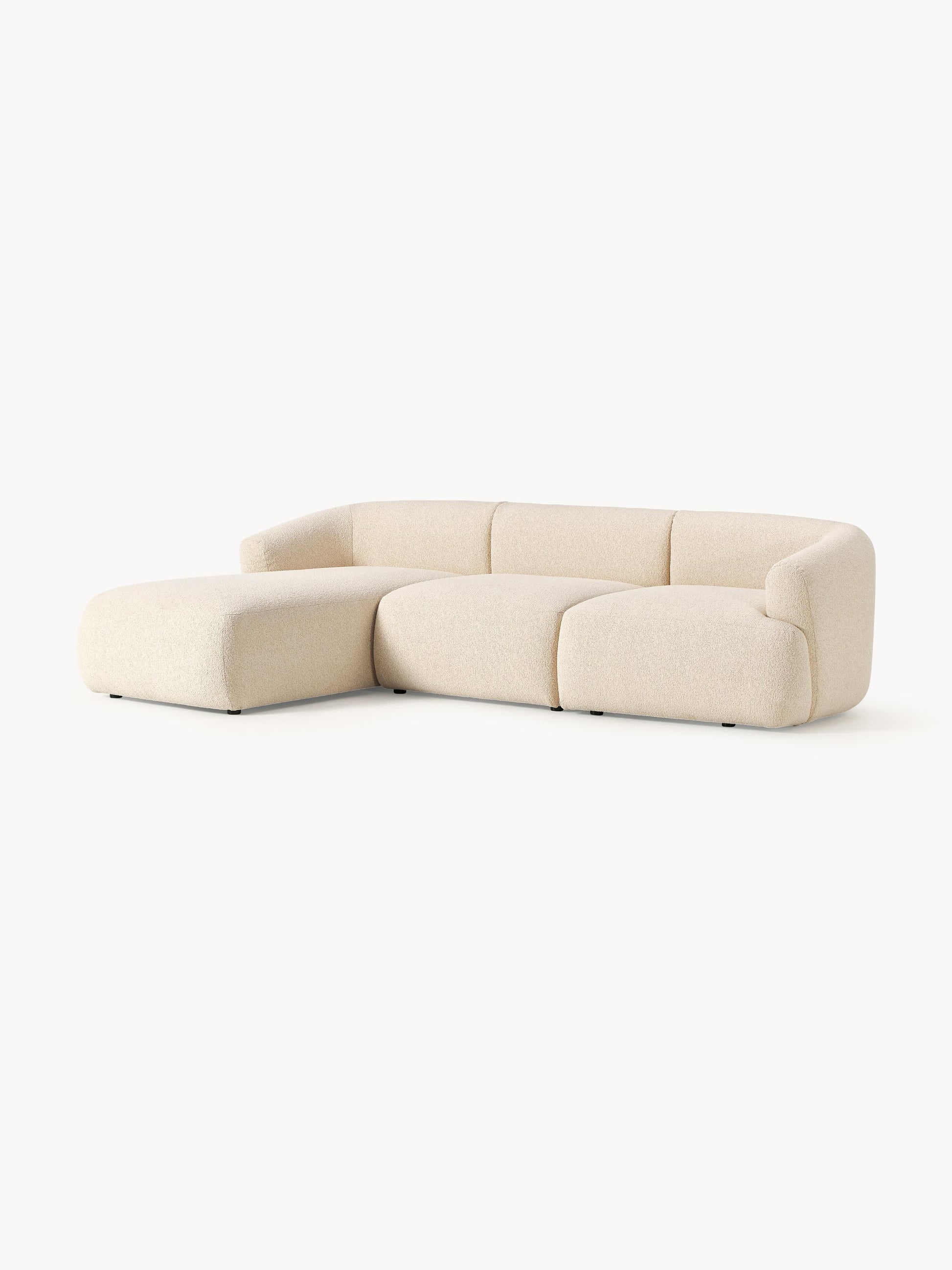 Simpales Sofia Bouclé Modular Corner Sofa, 3-Seater