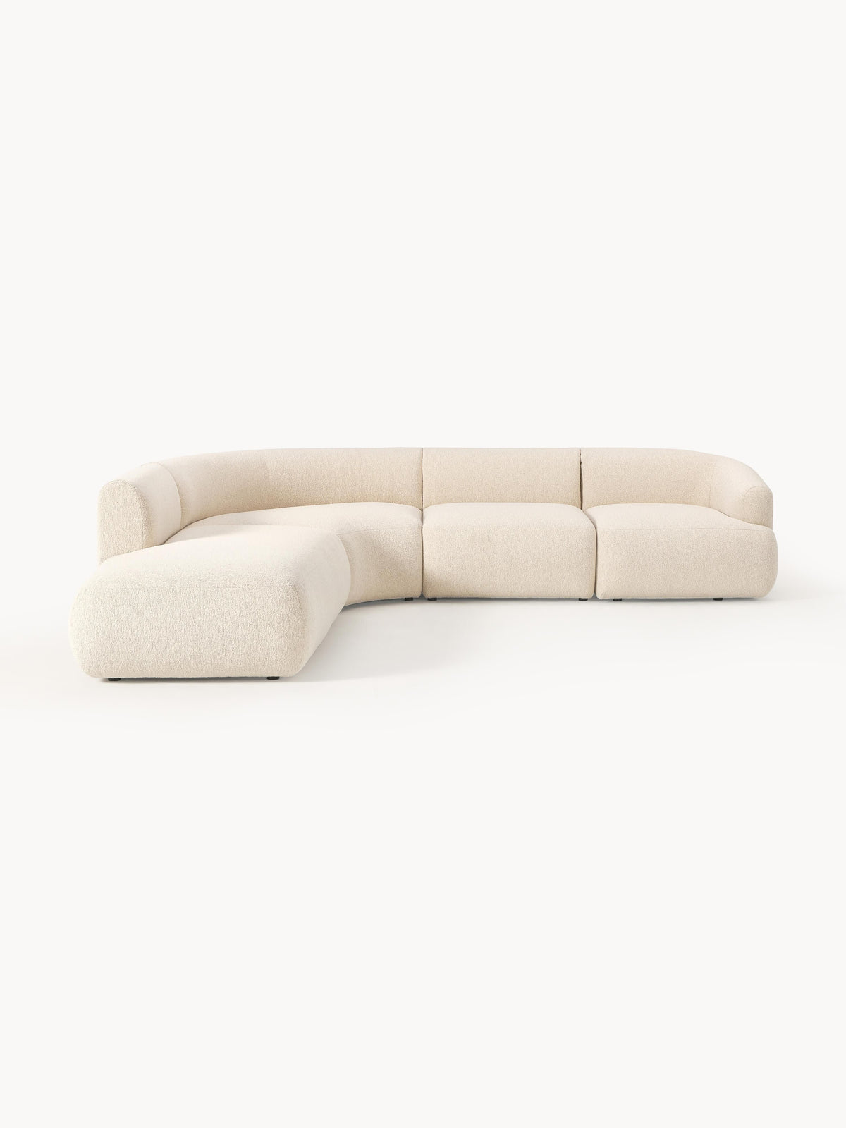 Simpales Sofia Bouclé Modular Corner Sofa, 4-Seater