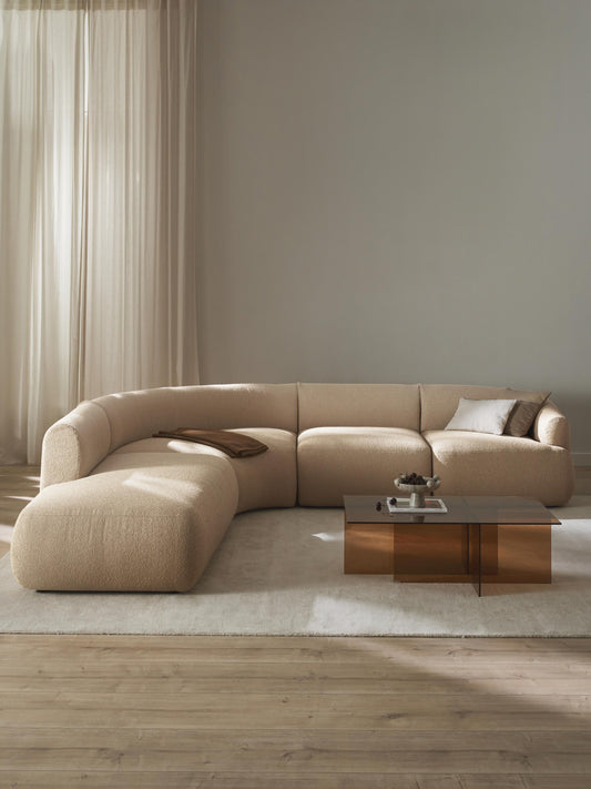 Simpales Sofia Bouclé Modular Corner Sofa, 4-Seater