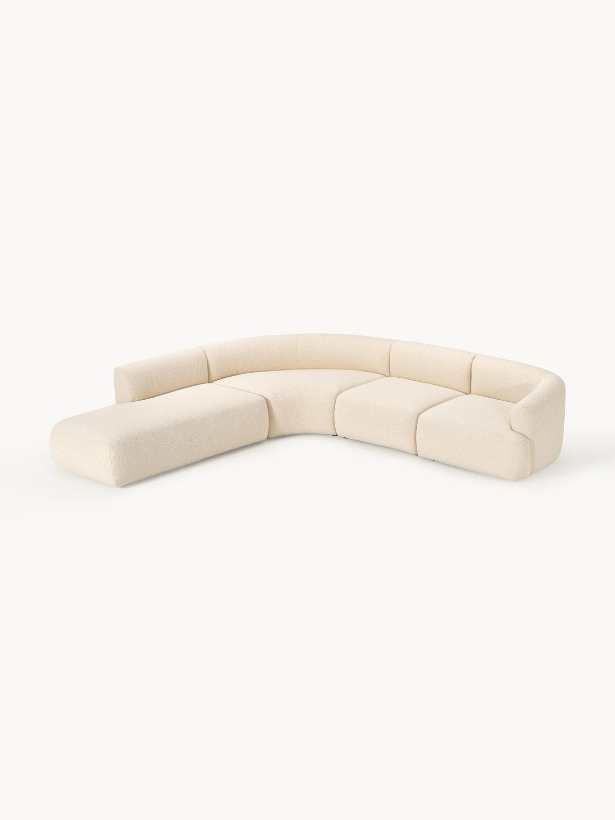 Simpales Sofia Bouclé Modular Corner Sofa, 4-Seater
