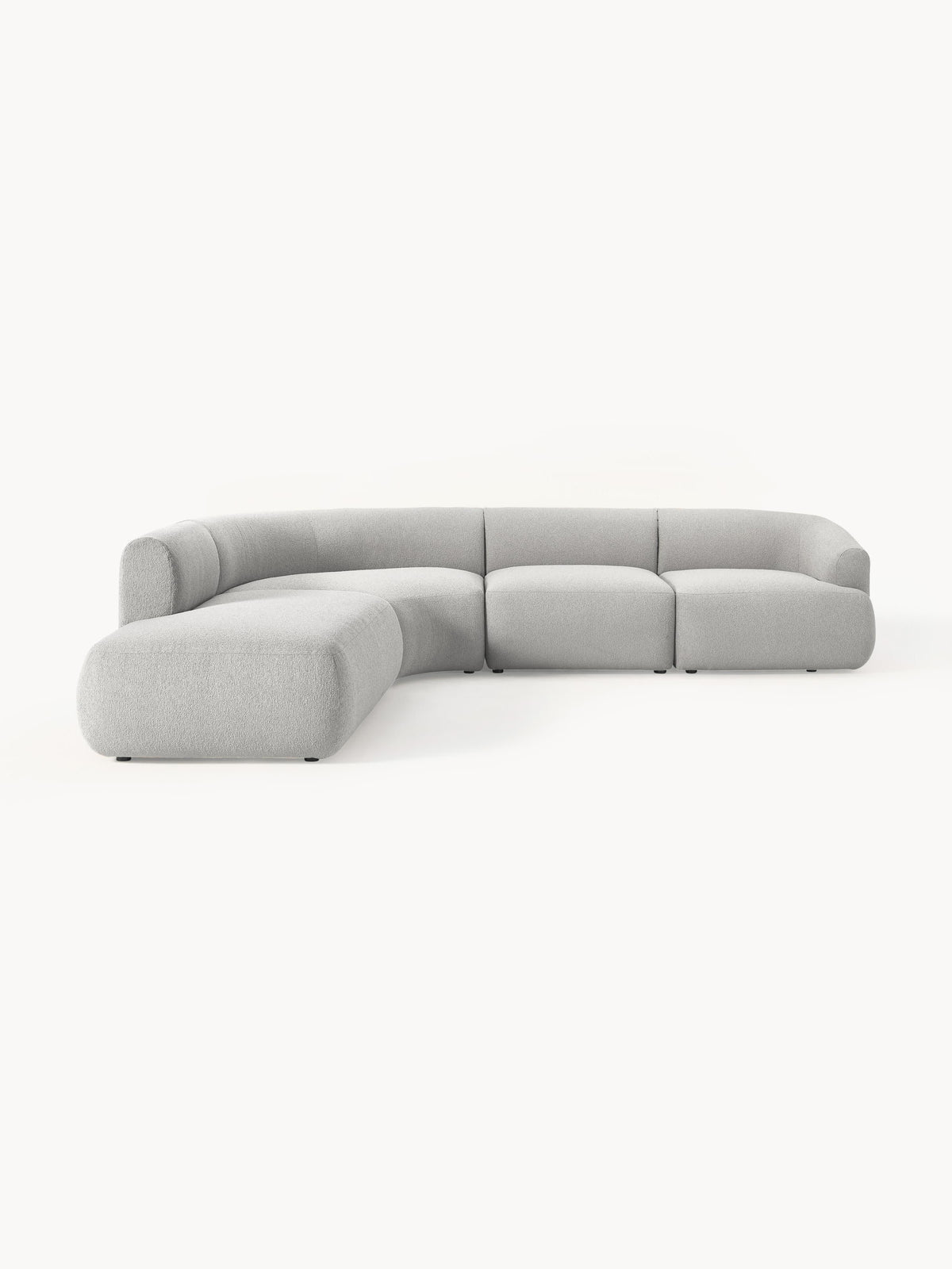 Simpales Sofia Bouclé Modular Corner Sofa, 4-Seater