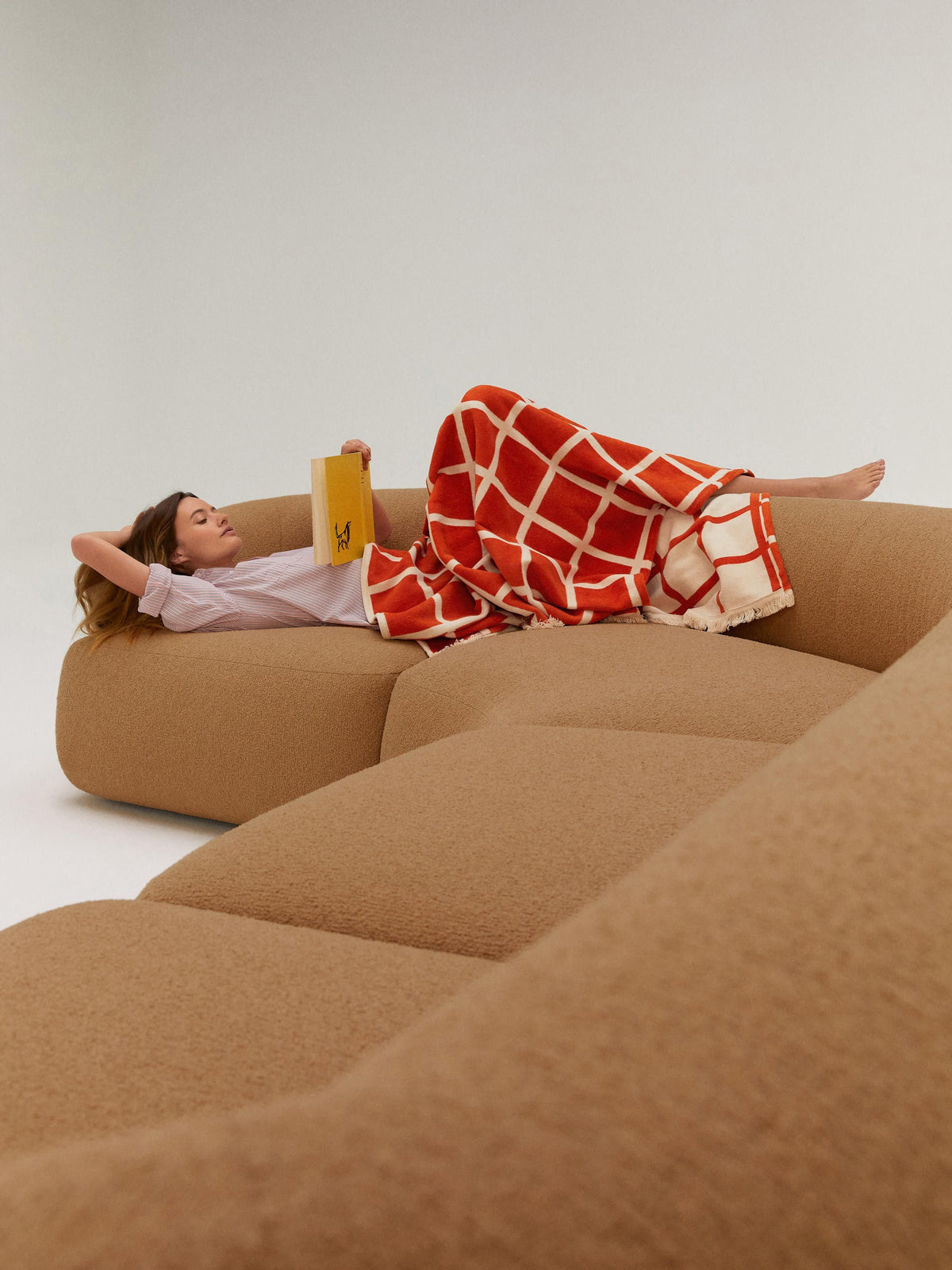 Simpales Sofia Bouclé XL Sofa, Modular
