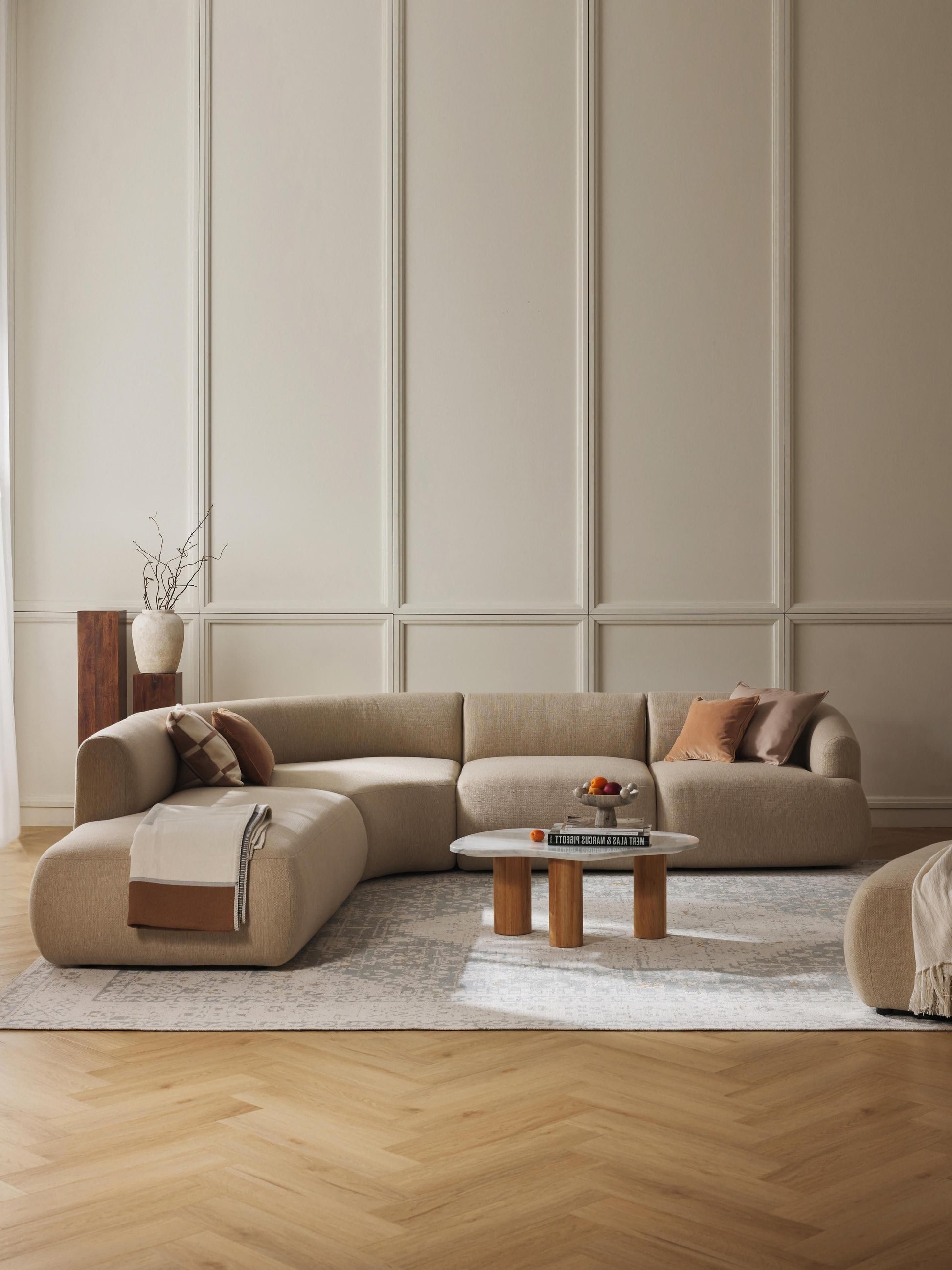 Simpales Sofia Corner Sofa, Modular, 4-Seater