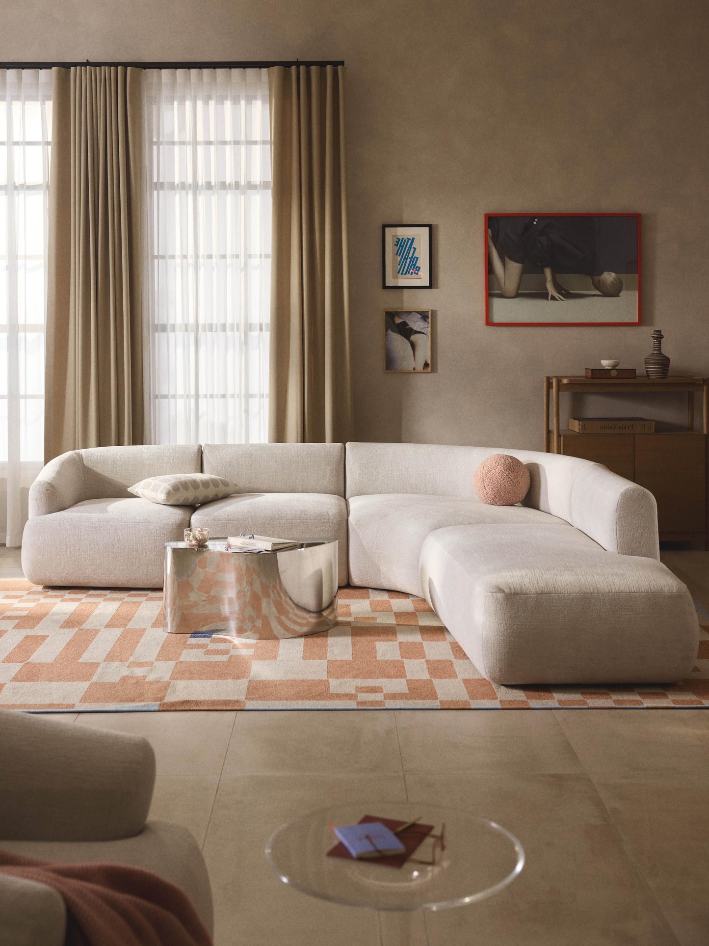 Simpales Sofia Corner Sofa, Modular, 4-Seater