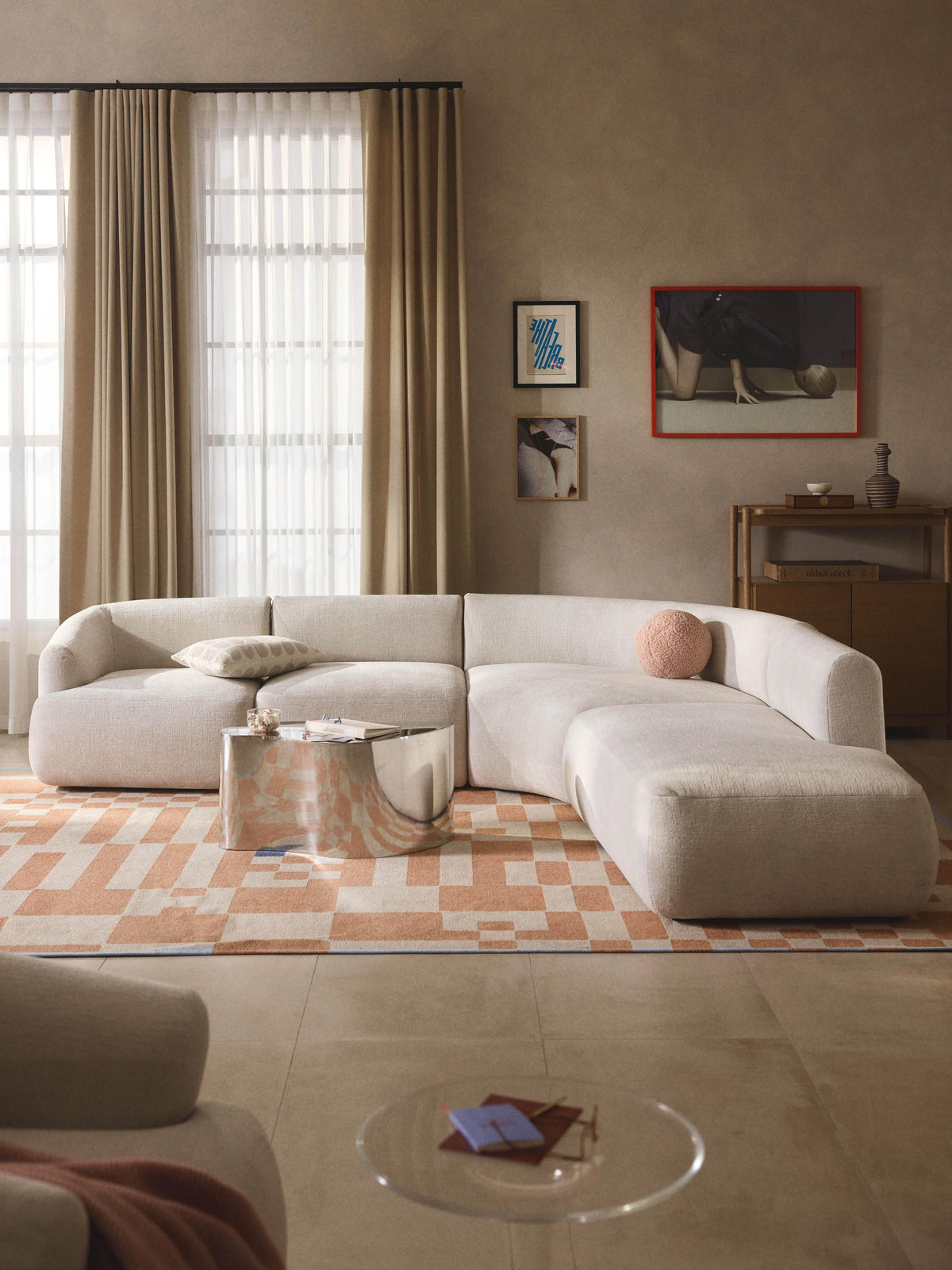 Simpales Sofia Corner Sofa, Modular, 4-Seater