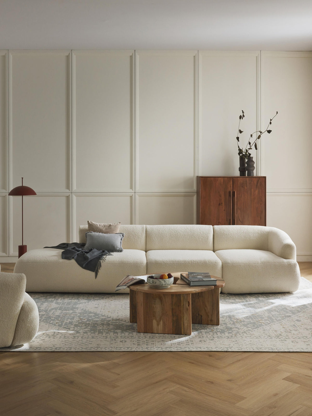 Simpales Sofia Teddy Ottoman (3-Seater), Modular