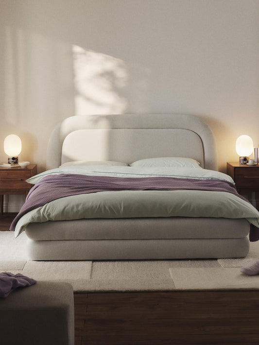 Simpales Solomon Bed Frame, Upholstered