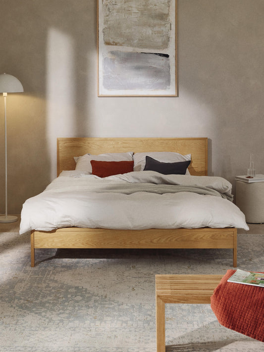 Simpales Tammy Bed with Headboard in Wood