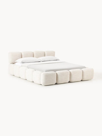 Simpales Tayla Upholstered Bed, Bouclé
