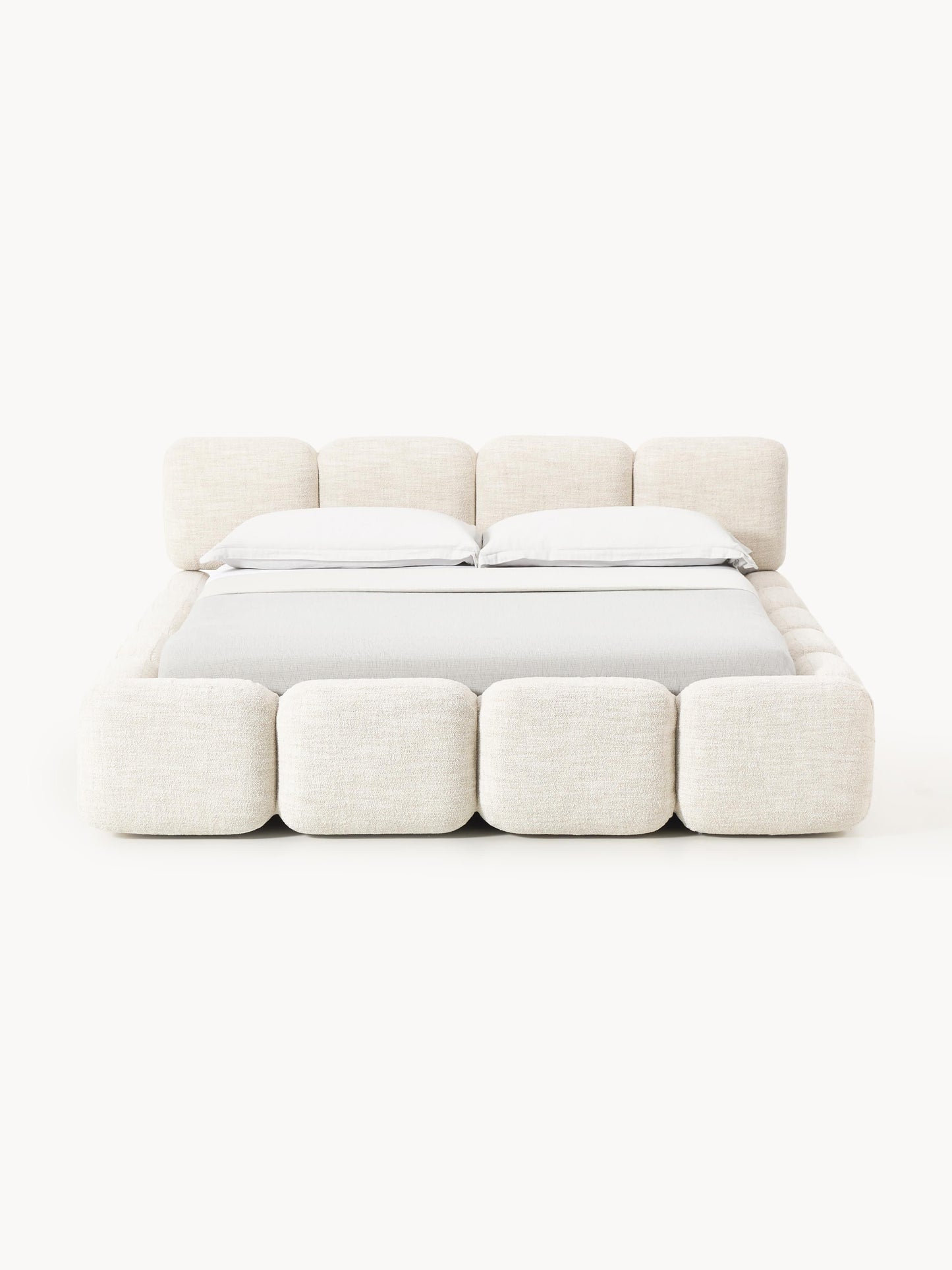 Simpales Tayla Upholstered Bed, Bouclé