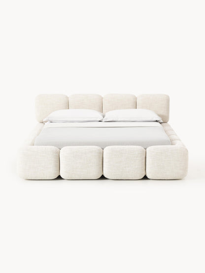Simpales Tayla Upholstered Bed, Bouclé