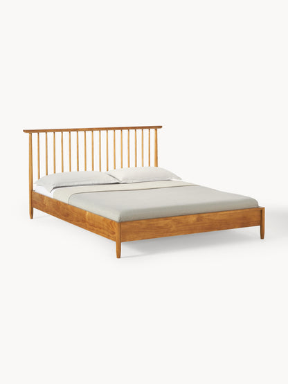 Simpales Windsor Bed in Wood with Headboard in Pine