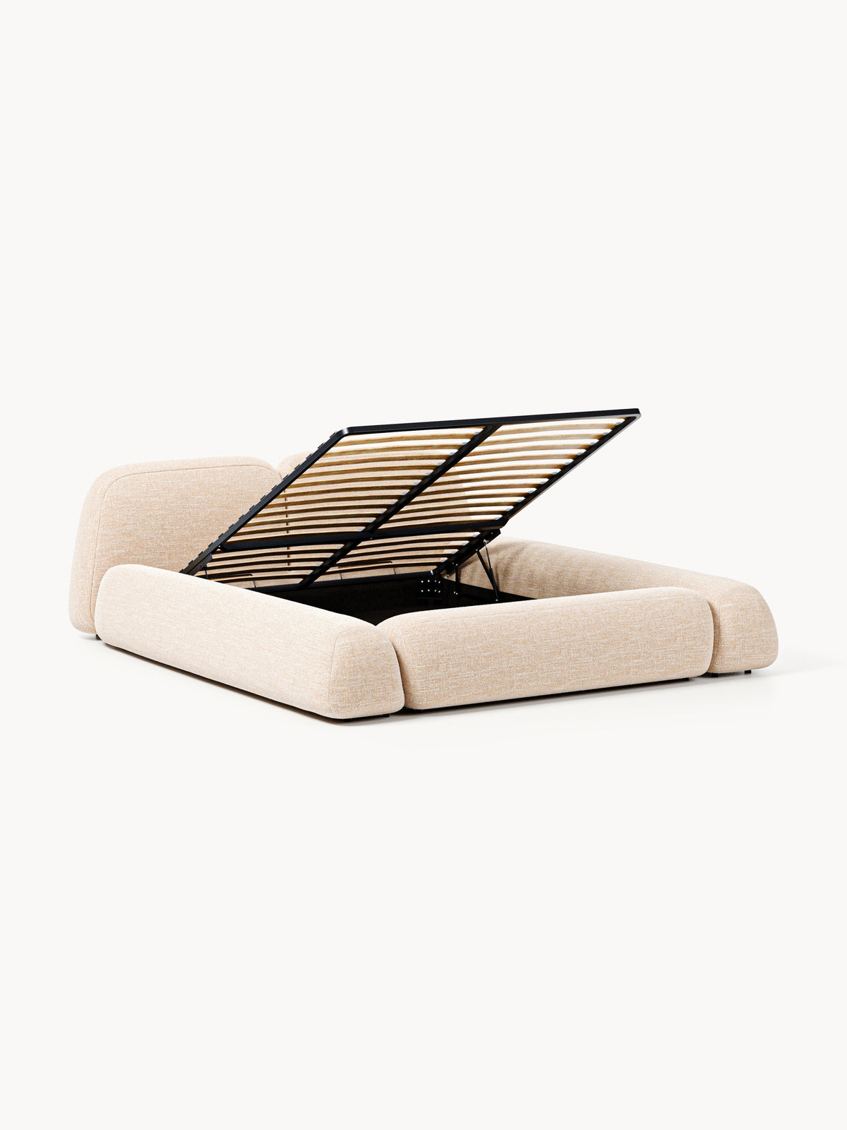 Simpales Wolke Bouclé Bed with Storage, Upholstered
