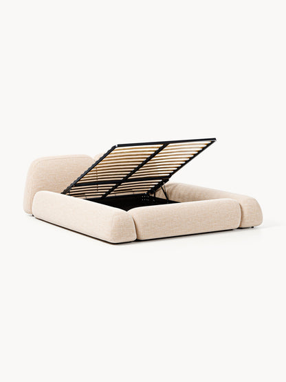 Simpales Wolke Bouclé Bed with Storage, Upholstered