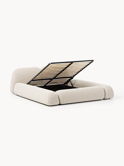 Simpales Wolke Bouclé Bed with Storage, Upholstered
