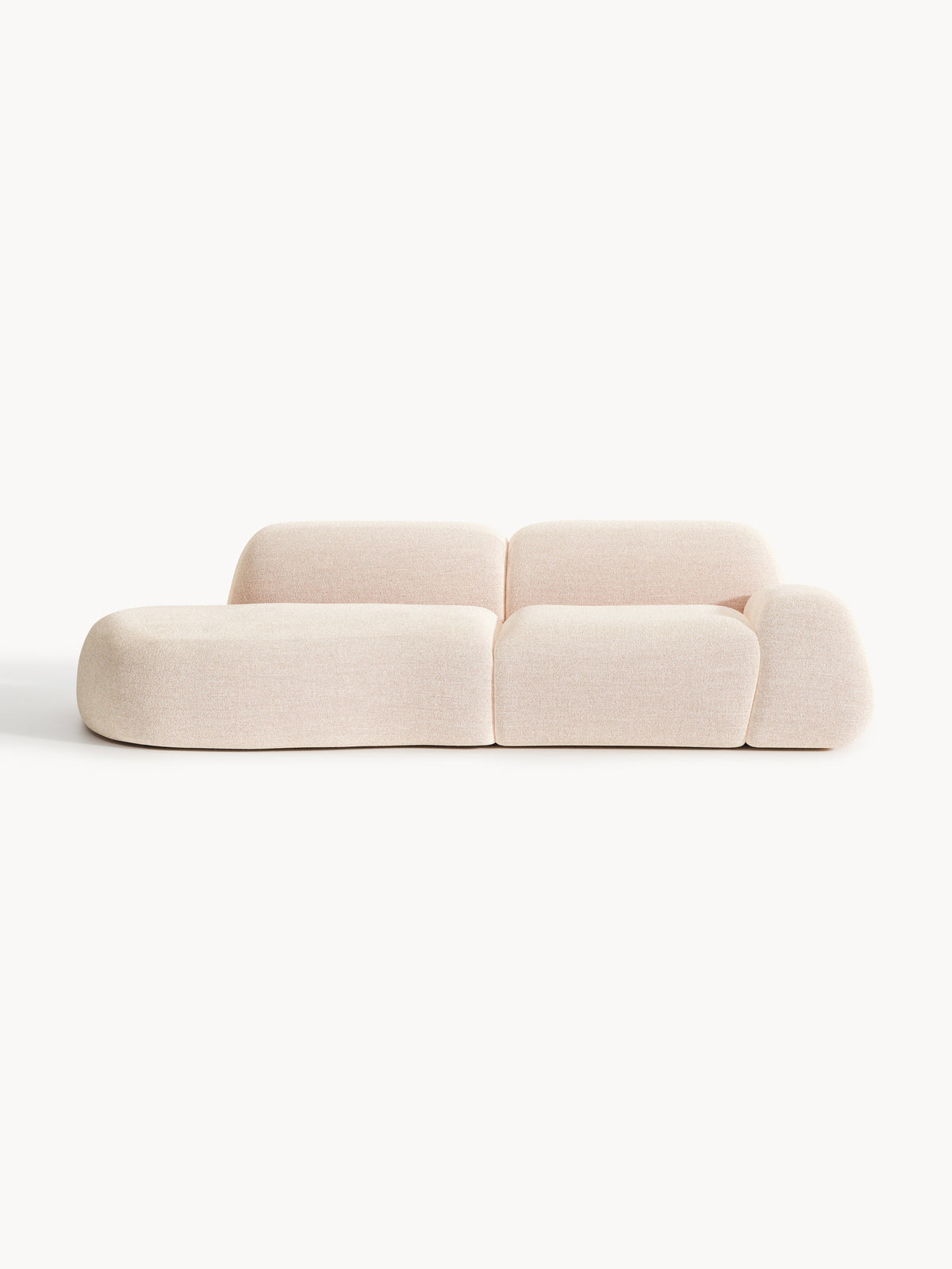 Simpales Wolke Bouclé Chaise, Modular (3-Seater)