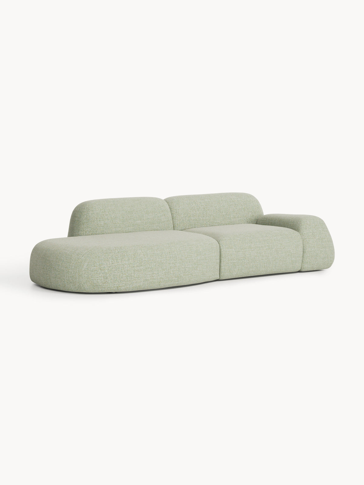 Simpales Wolke Bouclé Chaise, Modular (3-Seater)