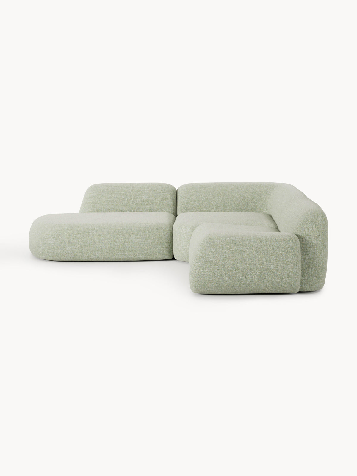 Simpales Wolke Bouclé Modular Corner Sofa with Chaise Longue, 4-Seater