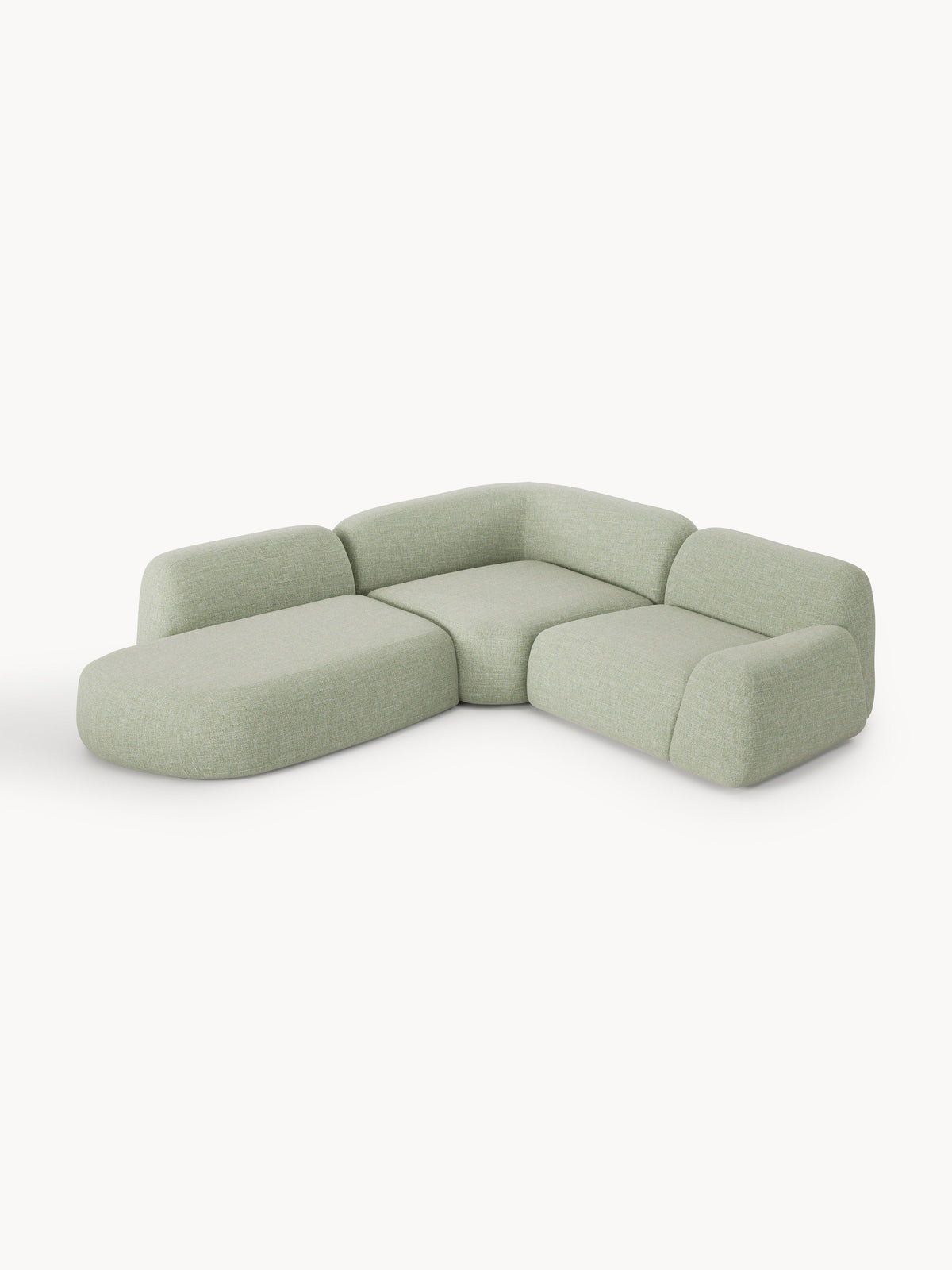 Simpales Wolke Bouclé Modular Corner Sofa with Chaise Longue, 4-Seater