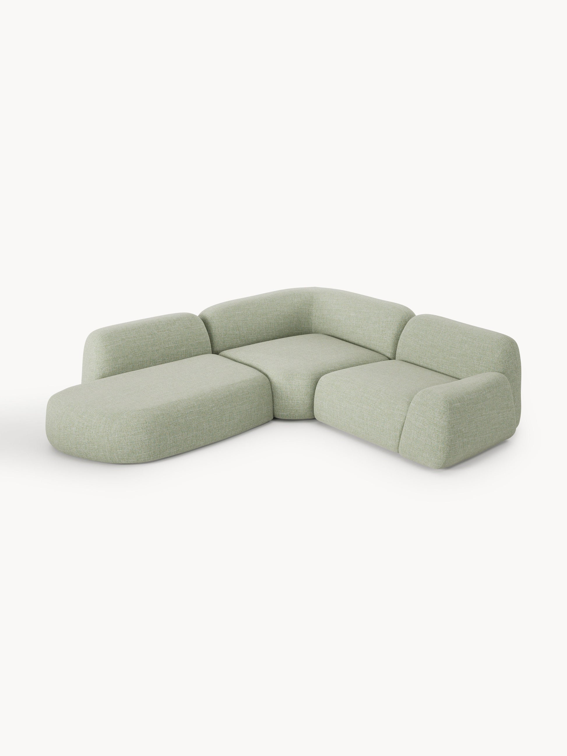 Simpales Wolke Bouclé Modular Corner Sofa with Chaise Longue, 4-Seater