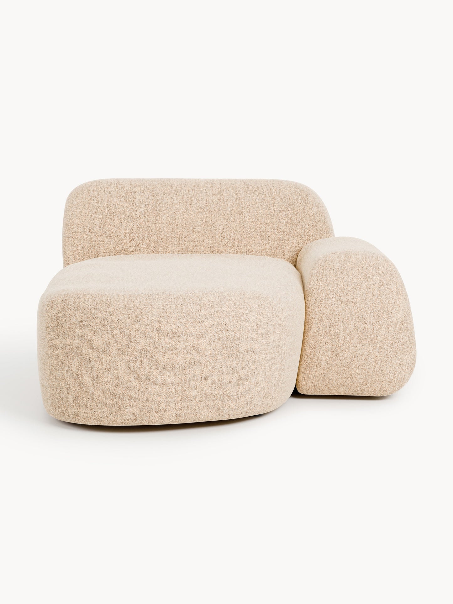 Simpales Wolke Chaise Corner Module, Bouclé