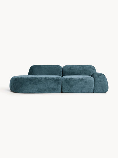Simpales Wolke Chaise in Teddy Bouclé, Modular (3-Seater)