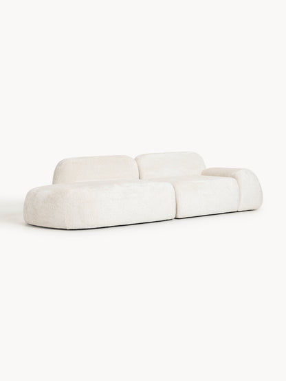 Simpales Wolke Chaise in Teddy Bouclé, Modular (3-Seater)