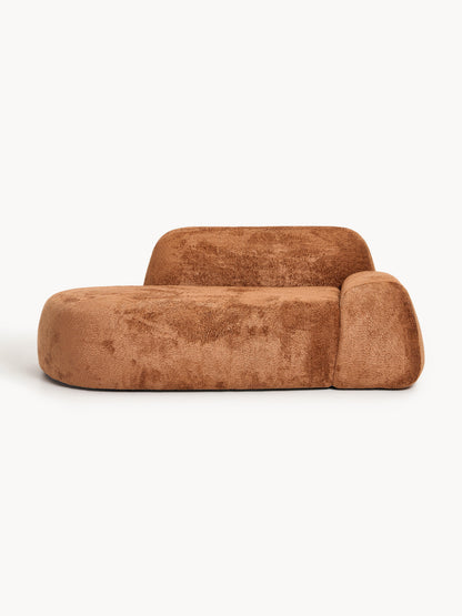 Simpales Wolke Chaise Longue Sofa in Teddy Bouclé, 2-Seater