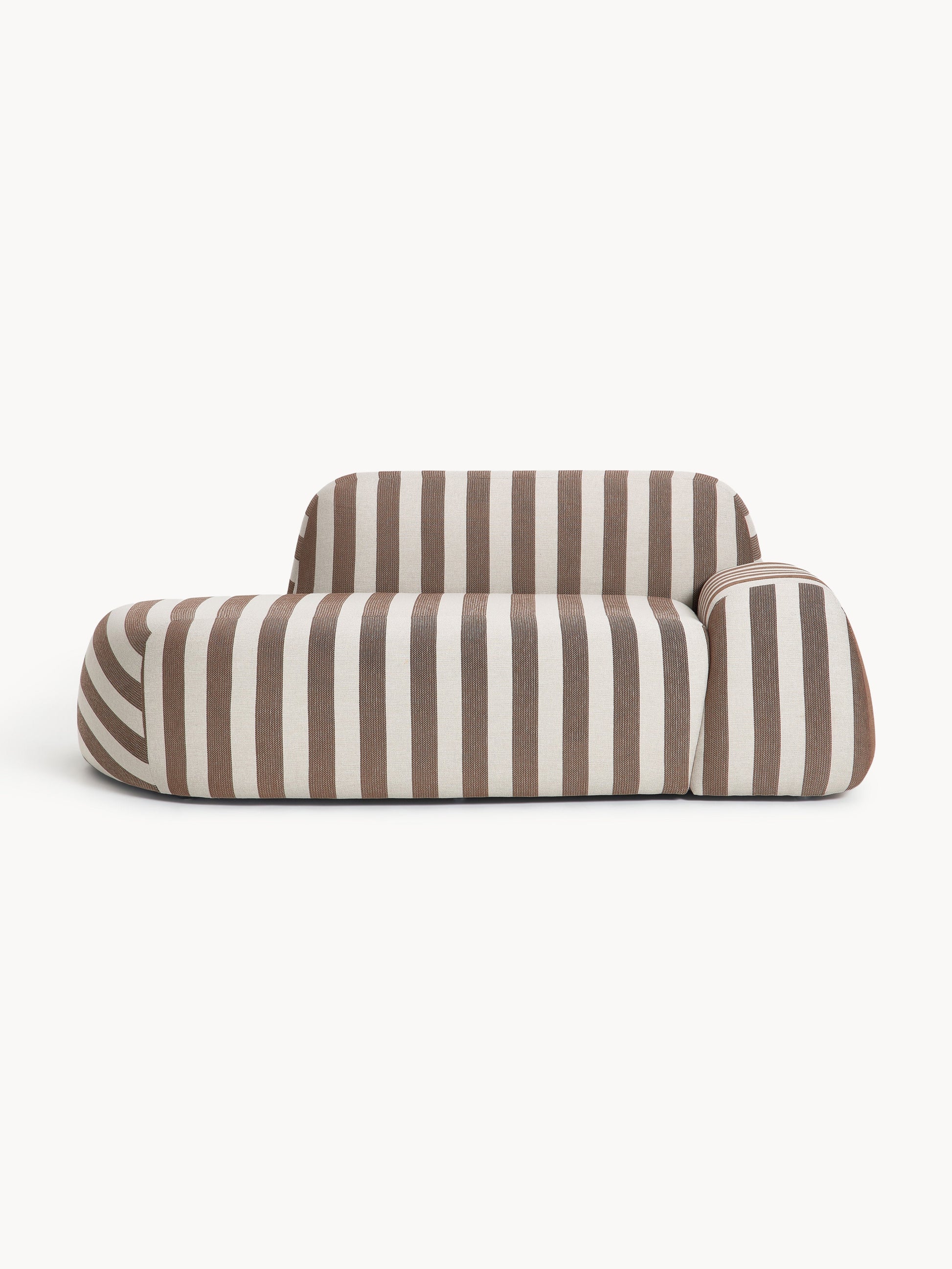 Simpales Wolke Chaise Longue Sofa, Striped, 2-Seater