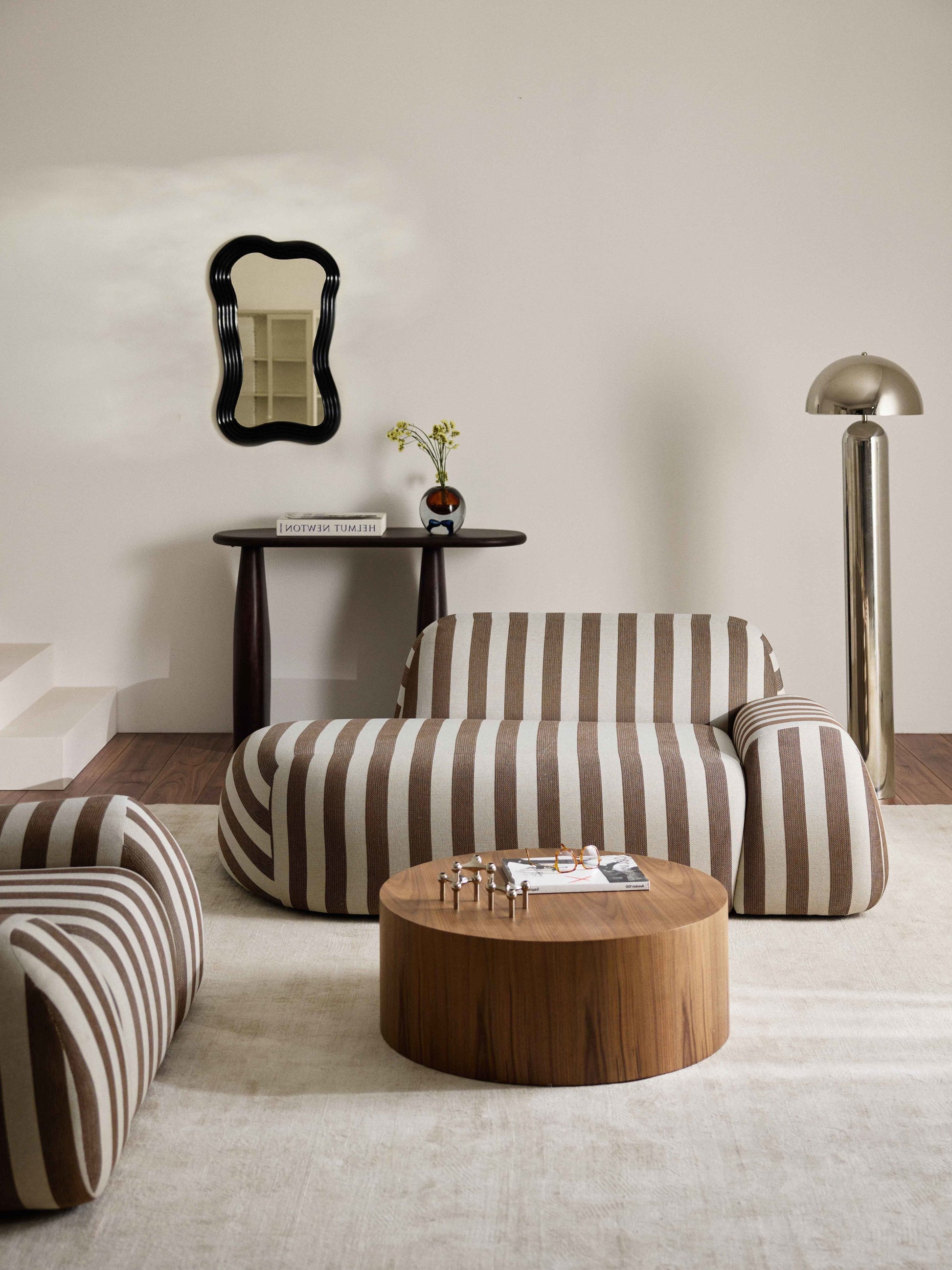 Simpales Wolke Chaise Longue Sofa, Striped, 2-Seater