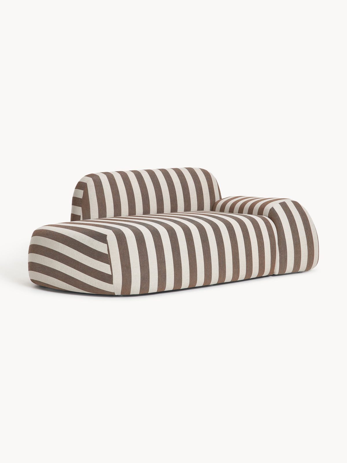 Simpales Wolke Chaise Longue Sofa, Striped, 2-Seater