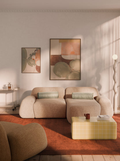 Simpales Wolke Corner Sofa in Bouclé, Modular (3-Seater)