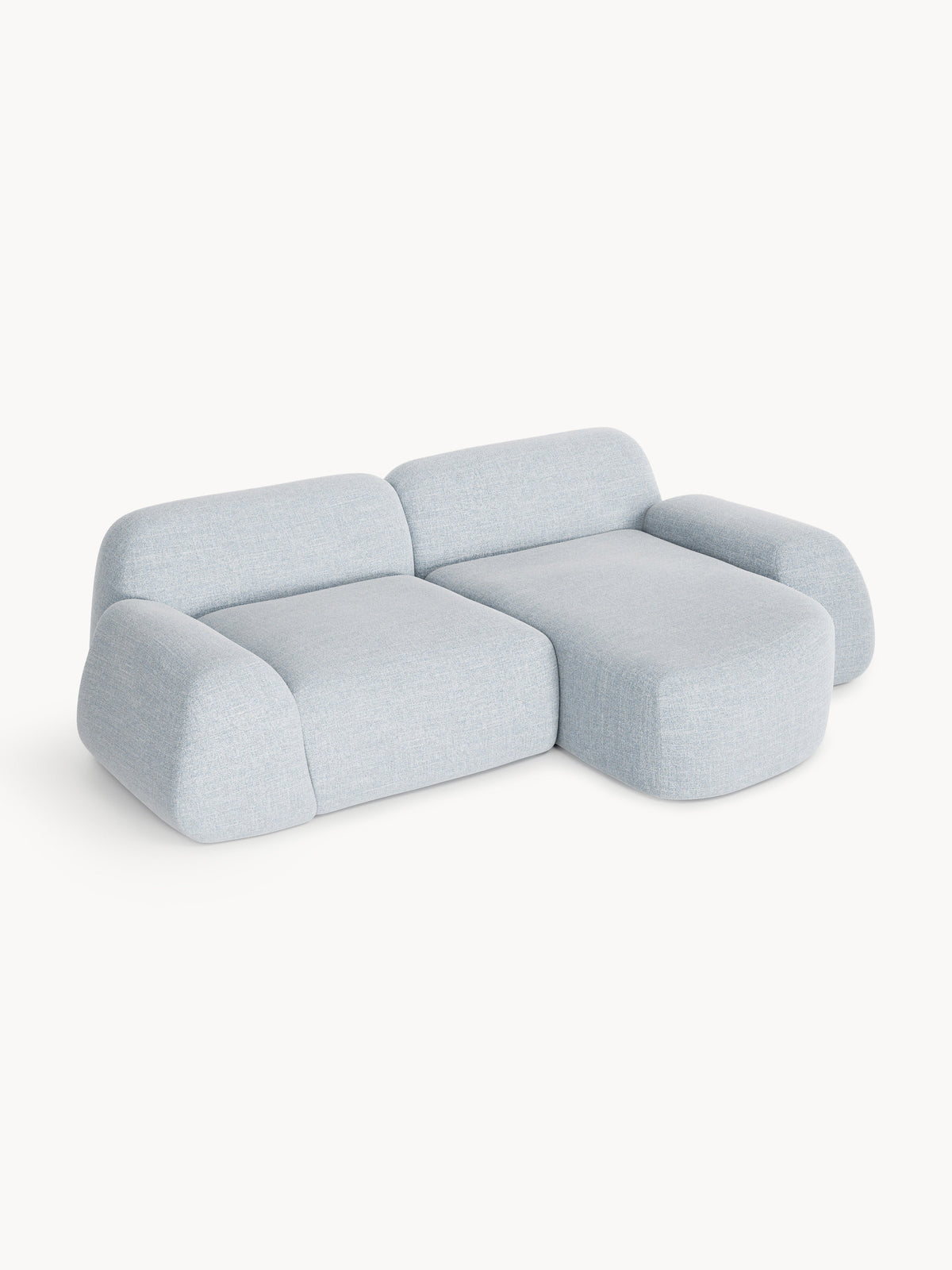 Simpales Wolke Corner Sofa in Bouclé, Modular (3-Seater)