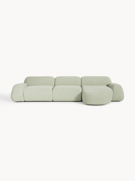 Simpales Wolke Corner Sofa in Bouclé, Modular (4-Seater)