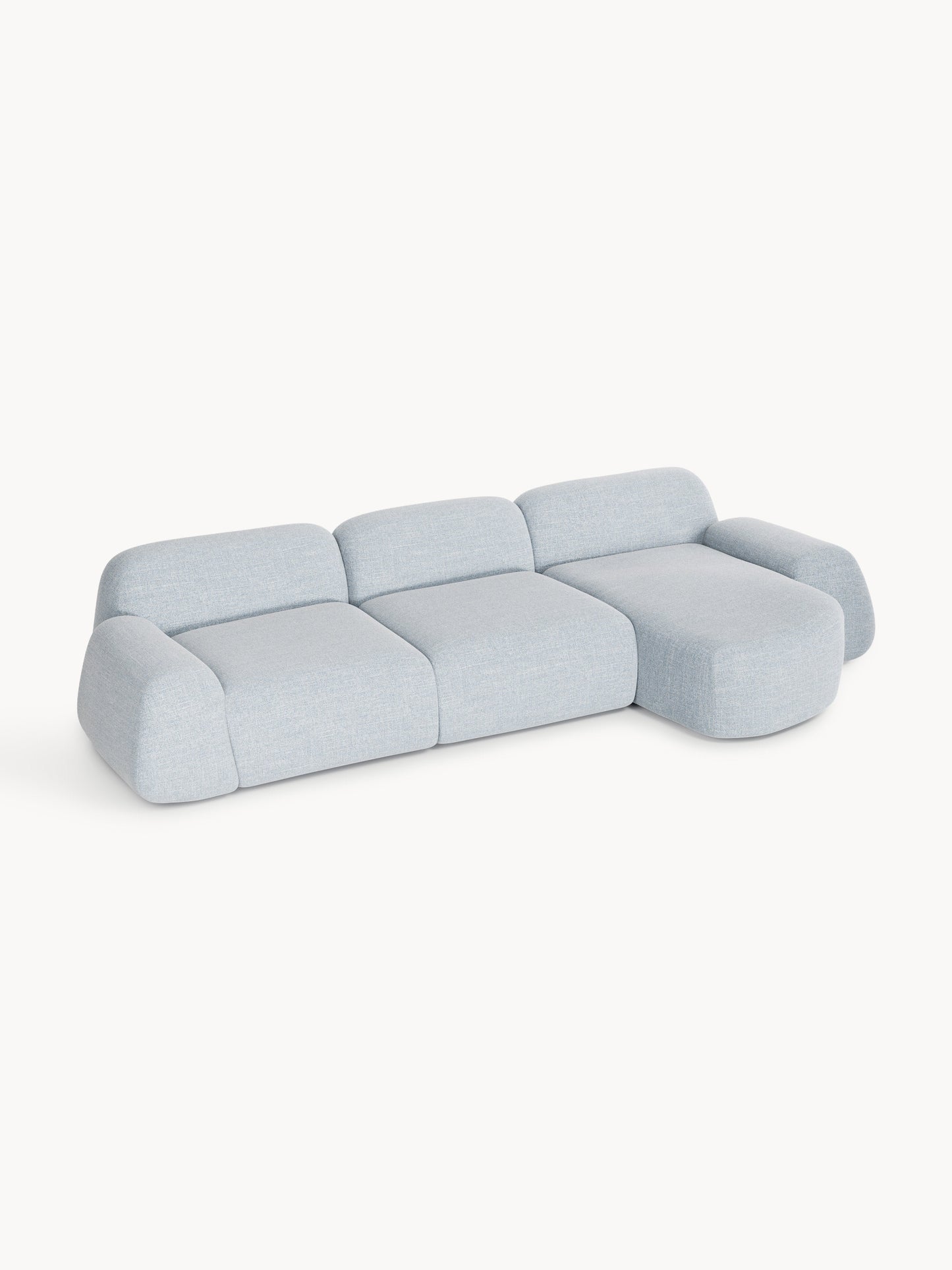Simpales Wolke Corner Sofa in Bouclé, Modular (4-Seater)