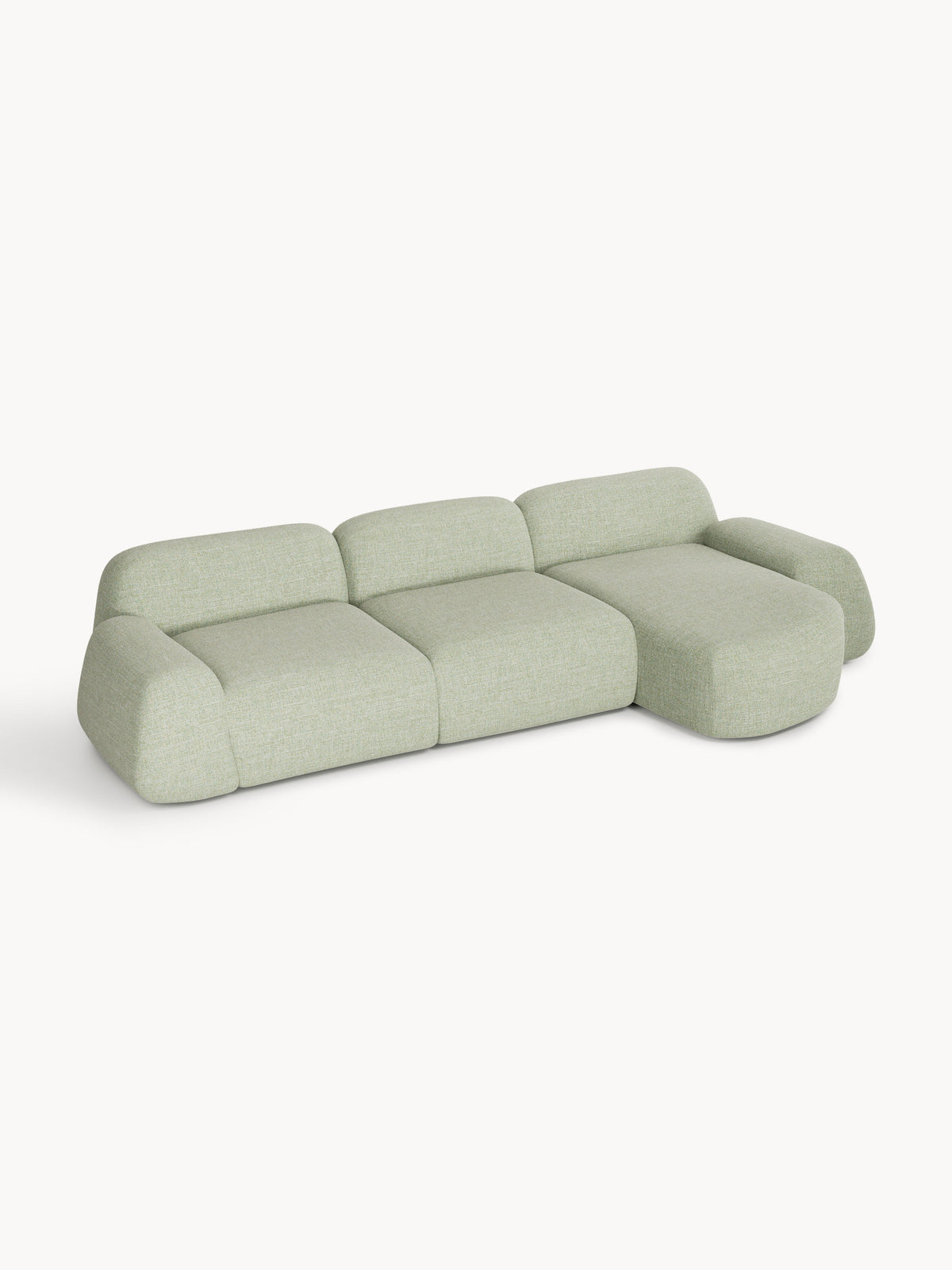 Simpales Wolke Corner Sofa in Bouclé, Modular (4-Seater)