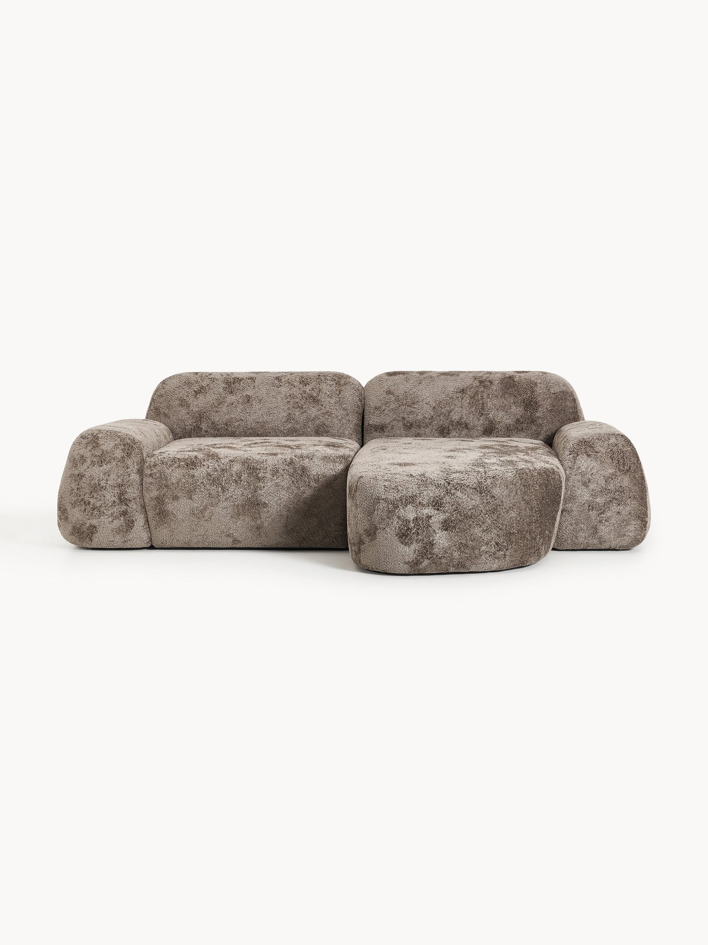Simpales Wolke Corner Sofa in Teddy Bouclé, Modular (3-Seater)