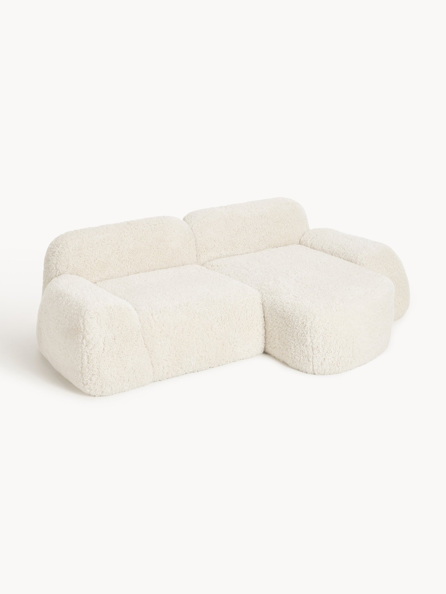 Simpales Wolke Corner Sofa in Teddy, Modular (3-Seater)