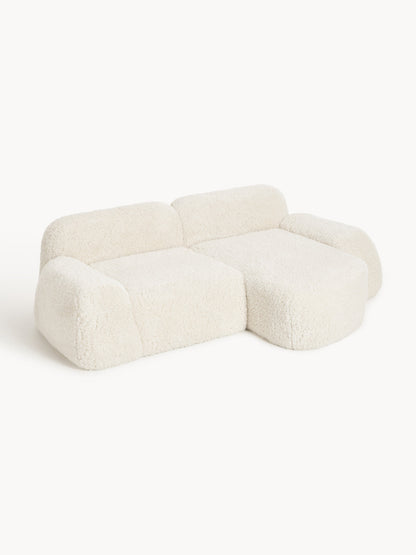 Simpales Wolke Corner Sofa in Teddy, Modular (3-Seater)